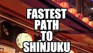 FASTEST PATH TO SHINJUKU PRINCE HOTEL
