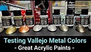 Testing Vallejo Metal Colors - Great Acrylic Metal Paints