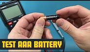 How to Test AAA Battery With Multimeter