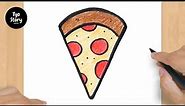 #516 How to Draw a Pizza Slice - Easy Drawing Tutorial
