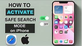 How to Turn Safe Search Mode ON and Off on iPhone Safari Web Browser?