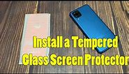 Samsung Galaxy A12: How to Install a Tempered Glass Screen Protector
