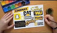 TOP 10 yellow & black logos - CINEMAX, Cheetos, Snapchat, STAR WARS ... etc