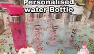 How to make Personalised Water Bottles - can be done Love Island style !