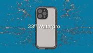 Catalyst Total Protection Case for iPhone 15 Pro - 5X More Waterproof iPhone 15 Pro Case, Highly Responsive Screen and Face id, Perfect Pictures, Survives up to 65% Higher Drops, Works with 5G - Gray