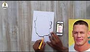 How to draw John Cena Caricature | John Felix Anthony Cena Jr cartoon | Akils Art