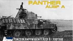 Rare WW2 Panther Ausf.A footage - Postwar test footage - Panzerkampfwagen V.