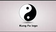 How to Design of Kung Fu logo ( yin yang symbol )