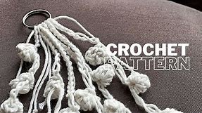 Crochet Boho Keychain | Easy DIY crochet keychain