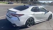 2018 Camry XSE V6 with OEM TRD body kit and Magnaflow quad exhaust.