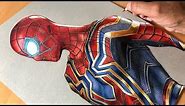 Drawing Iron Spider-Man - Iron Suit - Marvel - Time-lapse | Artology