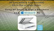 HP Envy 6055 | HP Envy Pro 6455 : Scan a document using HP Smart on Windows 10 Computer
