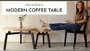 How to Build a MODERN Round Wood Coffee Table