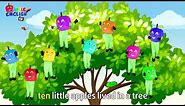 10 Little Apples | Nursery Rhymes & Songs For Children | Apple English TV