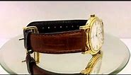 BAUME & MERCIER SWISS MADE 35100 Men's 18K Gold Watch "PRE-OWNED"