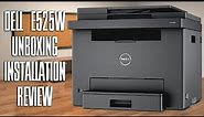 Dell E525w Color Multifunction Laser Printer Unboxing Installation Review | Tuna FTW