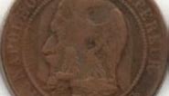 1856 Rare coin 10 cents Napoleon III Frensch,value and price rare.