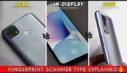 Rear Mounted Vs Side Mounted Vs In-display Fingerprint Scanner ! How Its Work | Which one Is Safe ?
