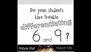 Differentiating 6 and 9 Number Trick for PreK Teachers