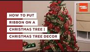 How to Put Ribbon on a Christmas Tree | Christmas Tree Decor | Hobby Lobby®