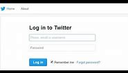 How to log in and browse Twitter.com?