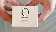 Unboxing Apple Watch Series 2 42 mm Case Space Gray Aluminum Sport Band Black.