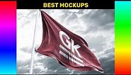 Mockup: 10 Realistic 3D Flag Mock Up`s v.2