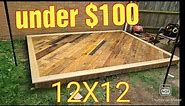 How to build a deck: DIY pallet wood deck build for under $100
