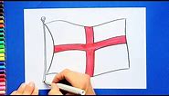 How to draw the Flag of England