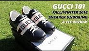 FW18 Gucci Ace Stripe Sneaker Fit Review & Unboxing