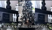 HOW TO USE BLACK AND WHITE FOR CHRISTMAS|BLACK AND WHITE CHRISTMAS DECORATING INSPIRATION 2023