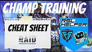 Champ Training Cheat Sheet! Raid: Shadow Legends
