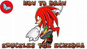 How To Draw Knuckles the Echidna | Drawing Animals