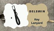 DELSWIN Wristlet Keychain Lanyards for Keys - Heavy Duty Wrist Key Lanyard with Carabiner and Key Ring, Black Key Chain