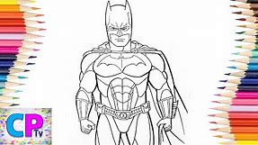 Batman Coloring Pages,Actually the First Batman Coloring Page on My Channel,Superhero Coloring Tv