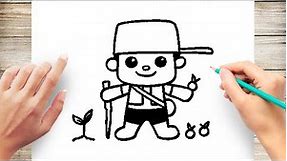 How to Draw Johnny appleseed