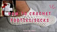 Crochet Footies Tutorial | How To Crochet Socks