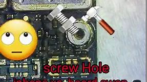 iphone xs board swap / iphone xs screw hole damage #mobile