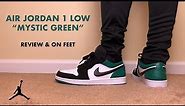 Air Jordan 1 Low Mystic Green Review and On Feet