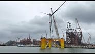 CNOOC builds its first ever 'double 100' floating wind power platform