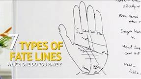 Palmistry - 7 Types of FATE LINE and their Meaning