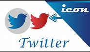 Twitter Logo Design - Twitter icon Design - #uiuxdesign - #illustrator - #logodesign - NBM Graphics