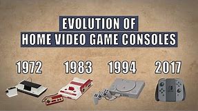 Home Video Game Consoles Evolution | 1972 - 2017