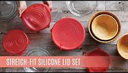 Stretch Fit Silicone Lid Set | Pampered Chef