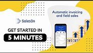 Sales order app | SalesOn quick setup in 5 mins | Field sales