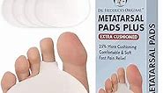 Dr. Frederick's Original Metatarsal Pads Plus - 4pcs - Forefoot Pain Relief - Ball of Foot Pads - Foot Pain Relief Cushion - for Women & Men