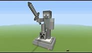 Minecraft Tutorial: How To Make A STONE HEROBRINE Statue!!