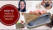 HOW TO MAKE A ZIPPERED WALLET - CARD HOLDER