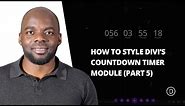 How to Create a Countdown Timer With a Full Screen Background Video