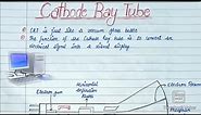 Cathode Ray tube .Full Explanation | Diagram | Components of CRT.